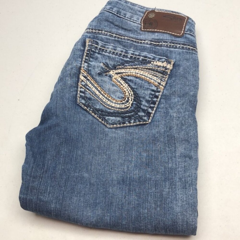 VINTAGE SILVER BERKLEY SLIMCUT JEANS 26x34 ⭐️